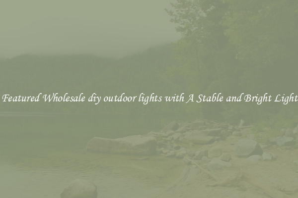 Featured Wholesale diy outdoor lights with A Stable and Bright Light