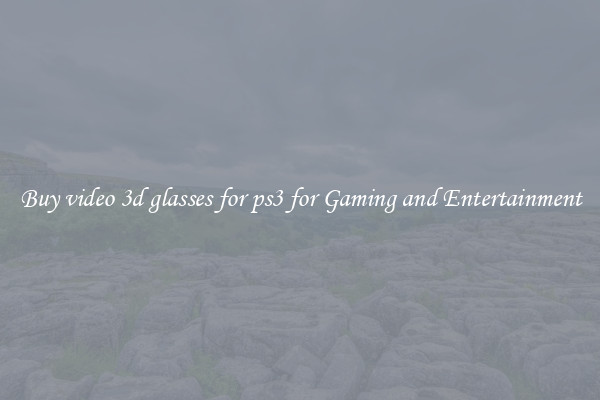 Buy video 3d glasses for ps3 for Gaming and Entertainment