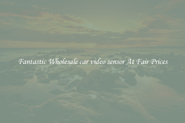 Fantastic Wholesale car video sensor At Fair Prices