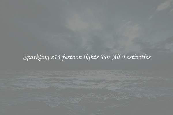 Sparkling e14 festoon lights For All Festivities