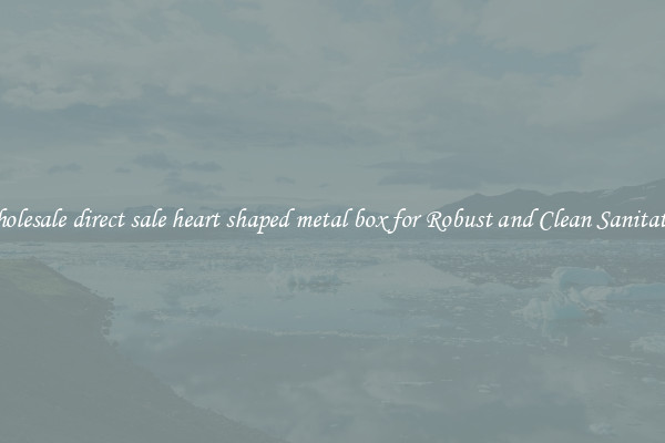 Wholesale direct sale heart shaped metal box for Robust and Clean Sanitation