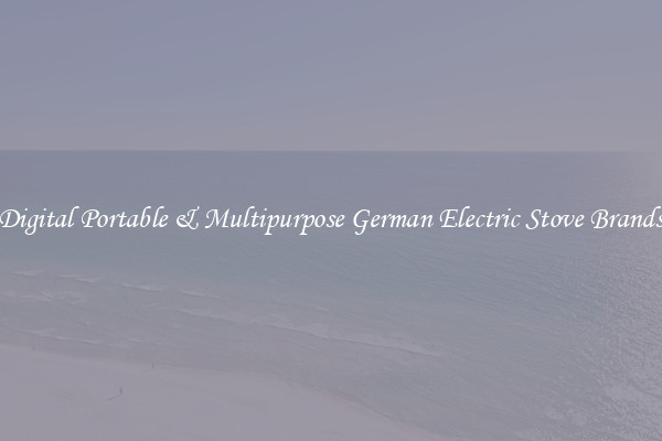 Digital Portable & Multipurpose German Electric Stove Brands